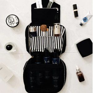 Folding Hanging Toiletry Case, Black